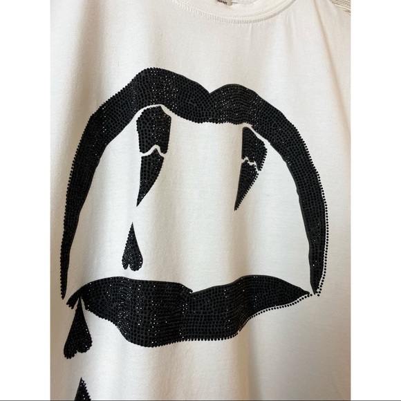 Saint Laurent Paris YSL Jeweled Fang T-shirt - Picture 5 of 5